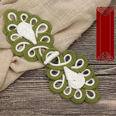 1 poros kiniškų varlių uždarymo mygtukų mazgas Cheongsam tradiciniai rankų darbo priedai Rankų darbo užuolaidų mygtukai