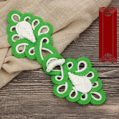 1 poros kiniškų varlių uždarymo mygtukų mazgas Cheongsam tradiciniai rankų darbo priedai Rankų darbo užuolaidų mygtukai