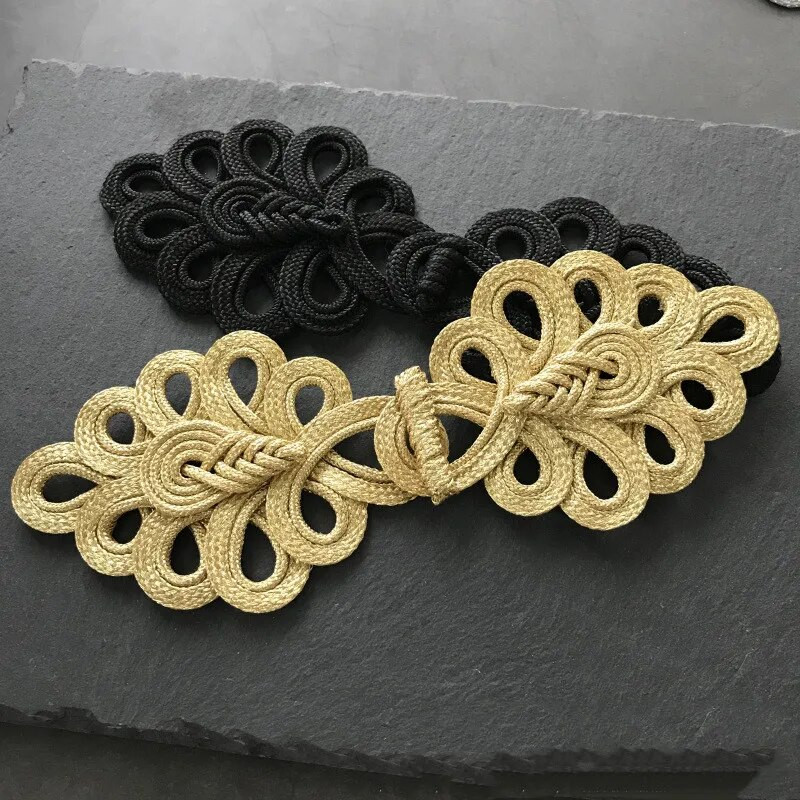 1 poros kiniškų varlių uždarymo mygtukų mazgas Cheongsam tradiciniai rankų darbo priedai Rankų darbo užuolaidų mygtukai