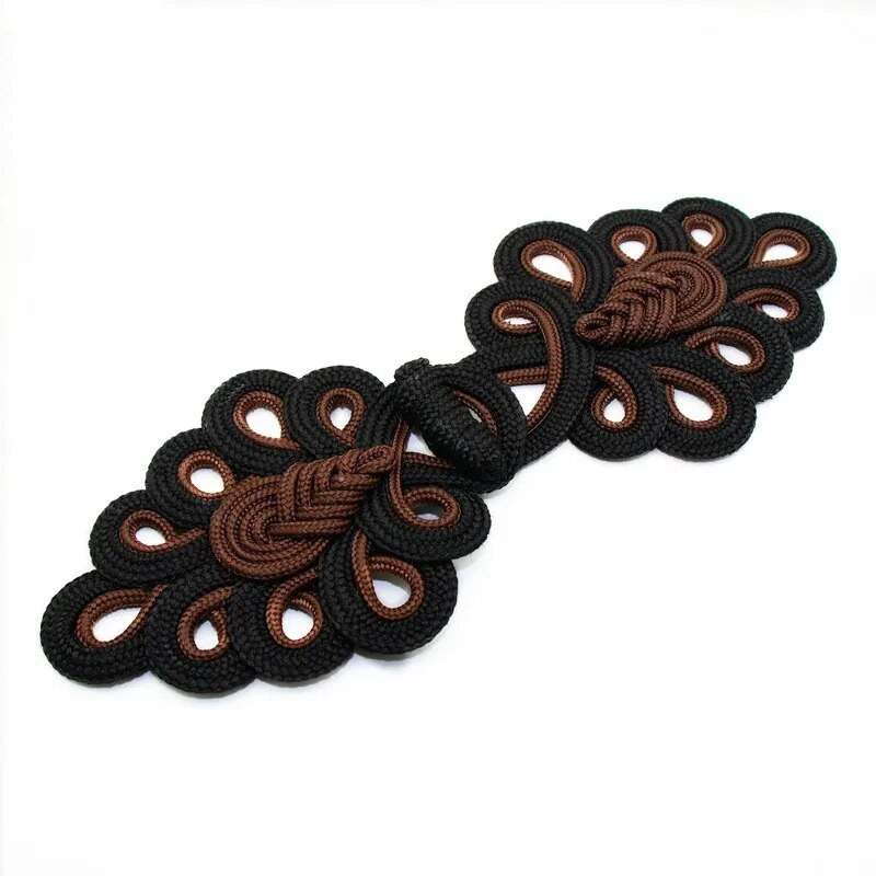 1 poros kiniškų varlių uždarymo mygtukų mazgas Cheongsam tradiciniai rankų darbo priedai Rankų darbo užuolaidų mygtukai