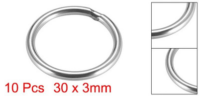 10 buc inele O din oțel inoxidabil 20/30/40/50/60mm diametru interior 3/4/5mm grosime curele inele rotunde sudate
