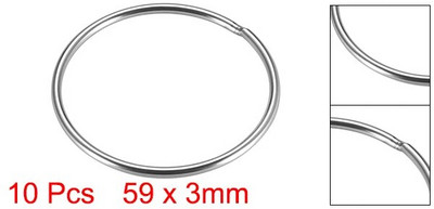 10 buc inele O din oțel inoxidabil 20/30/40/50/60mm diametru interior 3/4/5mm grosime curele inele rotunde sudate