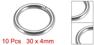 10 buc inele O din oțel inoxidabil 20/30/40/50/60mm diametru interior 3/4/5mm grosime curele inele rotunde sudate