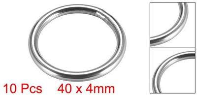 10 buc inele O din oțel inoxidabil 20/30/40/50/60mm diametru interior 3/4/5mm grosime curele inele rotunde sudate