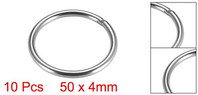 10 buc inele O din oțel inoxidabil 20/30/40/50/60mm diametru interior 3/4/5mm grosime curele inele rotunde sudate