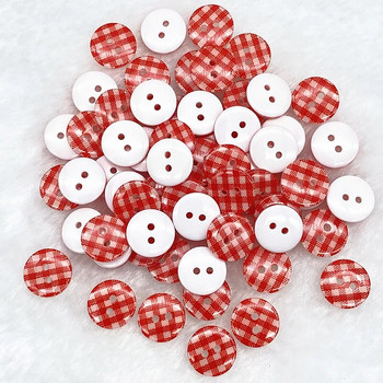 30 бр. 12,5 мм копчета от смола Детско облекло Цветни копчета с бонбони Цветни копчета с две очи за сватбен декор Шевни аксесоари