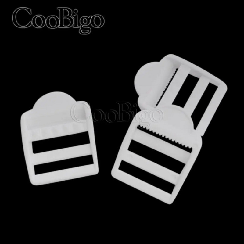 10 τμχ Πλαστικό συρόμενο συρόμενο κλειδαριά σκάλας Τριολίσθηση πόρπες προσαρμογής για τακτικές ιμάντες σακιδίου πλάτης Αξεσουάρ ιμάντων ζώνης ενδυμάτων τσάντα