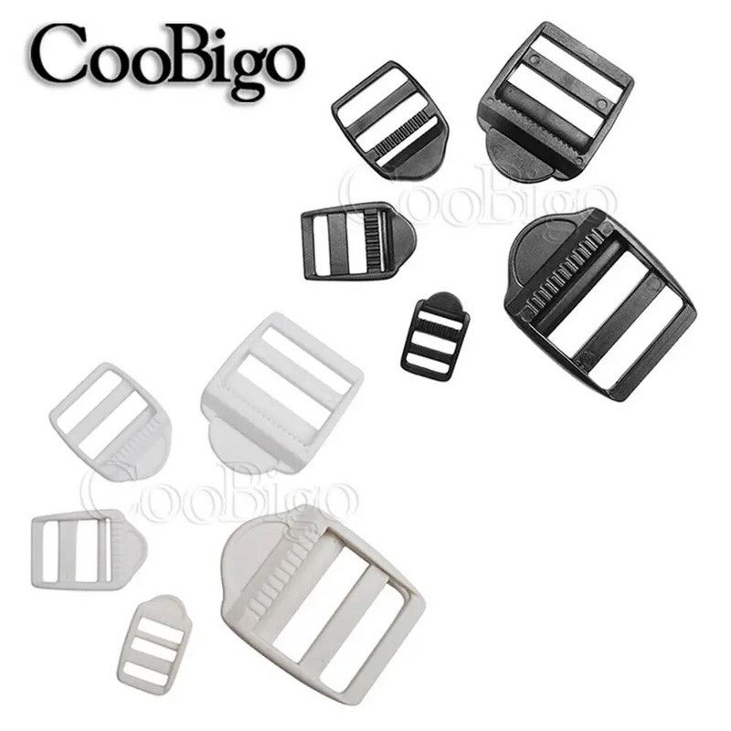 10 τμχ Πλαστικό συρόμενο συρόμενο κλειδαριά σκάλας Τριολίσθηση πόρπες προσαρμογής για τακτικές ιμάντες σακιδίου πλάτης Αξεσουάρ ιμάντων ζώνης ενδυμάτων τσάντα