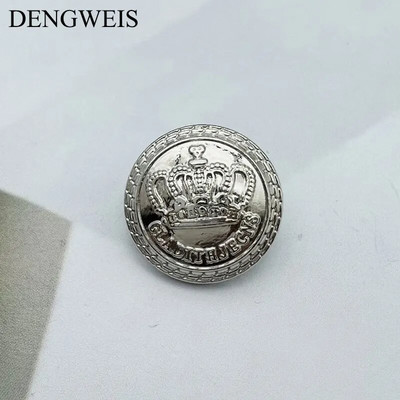 Nasturi din metal auriu de înaltă calitate în culoare aurie, coroană imperială în stil britanic clasic, accesorii pentru cusut articole de îmbrăcăminte Materiale DIY 10 buc.