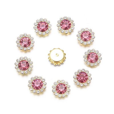 10 TK Kristallkivist nööbid Vintage nööbid rõivaste õmblemine Juuksenõel pulmakleidi jaoks Juuksekaunistus Ehted DIY käsitöö