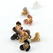 10vnt Metalinės gėlių sagos Moteriškų drabužių siuvimo aksesuarai Marškiniai Megztiniai Rankovės apykaklės sagos didmeninė prekyba