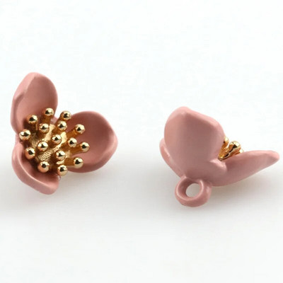 10vnt Metalinės gėlių sagos Moteriškų drabužių siuvimo aksesuarai Marškiniai Megztiniai Rankovės apykaklės sagos didmeninė prekyba