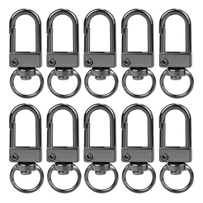 10 vnt karabino metalo omarų užsegimo kabliukai, padengti auksu sidabru, pasidaryk pats papuošalų paieška.