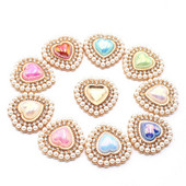 10 PCS26 * 26 mm Populiarus auksinis meilės perlas Vandens deimantinis taškuotas perlas, skirtas vestuvių scenos dekoravimui lanko mazgas plaukų aksesuarai, audiniai