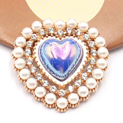 10 PCS26 * 26 mm Populiarus auksinis meilės perlas Vandens deimantinis taškuotas perlas, skirtas vestuvių scenos dekoravimui lanko mazgas plaukų aksesuarai, audiniai