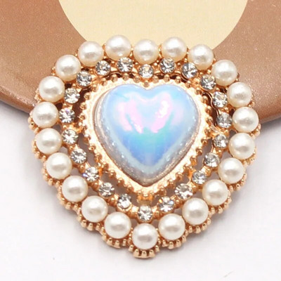 10 PCS26 * 26 mm Populiarus auksinis meilės perlas Vandens deimantinis taškuotas perlas, skirtas vestuvių scenos dekoravimui lanko mazgas plaukų aksesuarai, audiniai