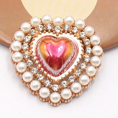 10 PCS26 * 26 mm Populiarus auksinis meilės perlas Vandens deimantinis taškuotas perlas, skirtas vestuvių scenos dekoravimui lanko mazgas plaukų aksesuarai, audiniai