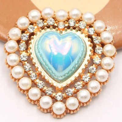 10 PCS26 * 26 mm Populiarus auksinis meilės perlas Vandens deimantinis taškuotas perlas, skirtas vestuvių scenos dekoravimui lanko mazgas plaukų aksesuarai, audiniai