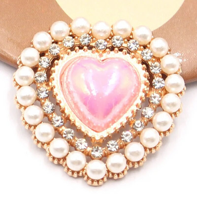 10 PCS26 * 26 mm Populiarus auksinis meilės perlas Vandens deimantinis taškuotas perlas, skirtas vestuvių scenos dekoravimui lanko mazgas plaukų aksesuarai, audiniai