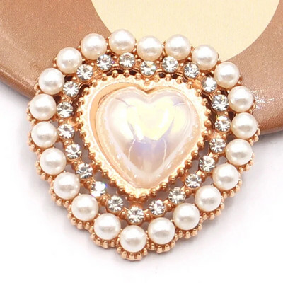 10 PCS26 * 26 mm Populiarus auksinis meilės perlas Vandens deimantinis taškuotas perlas, skirtas vestuvių scenos dekoravimui lanko mazgas plaukų aksesuarai, audiniai