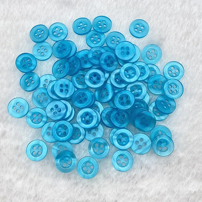 Nou 50 bucăți bucăți 11 mm culoare rășină ochi de pisică buton cu patru ochi pentru decorare nunta accesorii de cusut