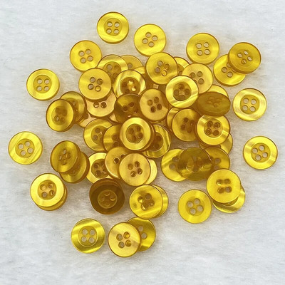 Nou 50 bucăți bucăți 11 mm culoare rășină ochi de pisică buton cu patru ochi pentru decorare nunta accesorii de cusut