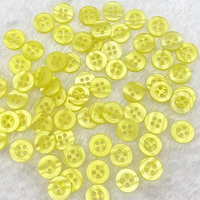 Nou 50 bucăți bucăți 11 mm culoare rășină ochi de pisică buton cu patru ochi pentru decorare nunta accesorii de cusut