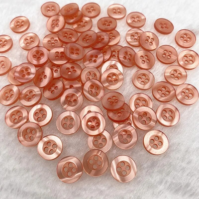 Nou 50 bucăți bucăți 11 mm culoare rășină ochi de pisică buton cu patru ochi pentru decorare nunta accesorii de cusut