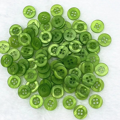 Nou 50 bucăți bucăți 11 mm culoare rășină ochi de pisică buton cu patru ochi pentru decorare nunta accesorii de cusut
