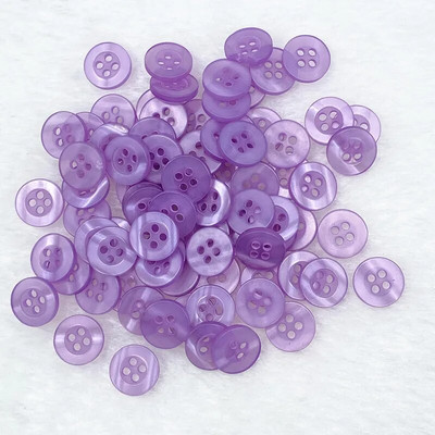 Nou 50 bucăți bucăți 11 mm culoare rășină ochi de pisică buton cu patru ochi pentru decorare nunta accesorii de cusut
