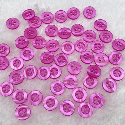 Nou 50 bucăți bucăți 11 mm culoare rășină ochi de pisică buton cu patru ochi pentru decorare nunta accesorii de cusut