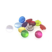 50 buc nasturi acrilici de cusut Scrapbooking bomboane rotunde 15 culori tija 11 mm dia. Costura Botones Decorate bottoni botoes