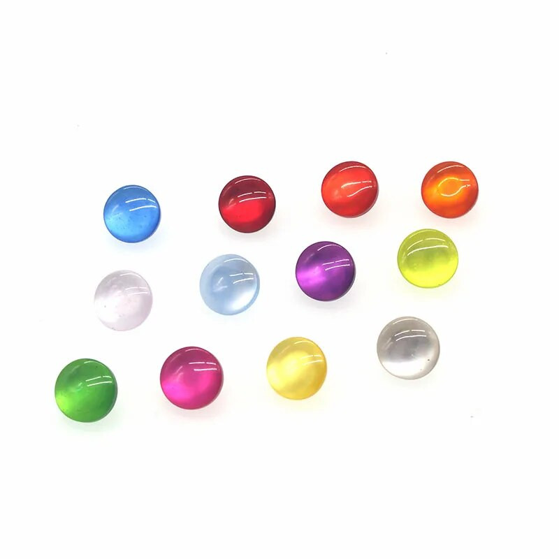 50 tk Akrüülist õmblusnööbid Scrapbooking Round Candy 15 värvi Vars 11mm Dia. Costura Botones Kaunista bottoni saapad