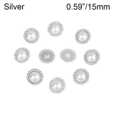 10 vnt Perlų drabužių sagos Blizgantys cirkonio siuvimo mygtukai „pasidaryk pats“ marškinių sagos papuošalai Rankų darbo siuvimo rankdarbių priedai
