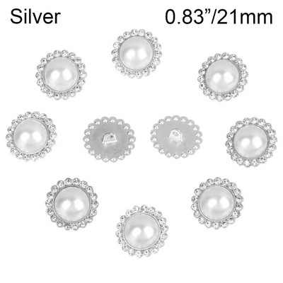 10 vnt Perlų drabužių sagos Blizgantys cirkonio siuvimo mygtukai „pasidaryk pats“ marškinių sagos papuošalai Rankų darbo siuvimo rankdarbių priedai