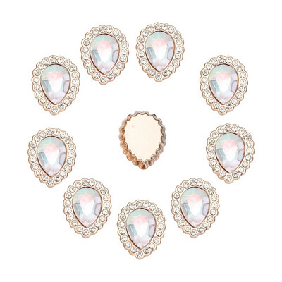 10 vnt Perlų drabužių sagos Blizgantys cirkonio siuvimo mygtukai „pasidaryk pats“ marškinių sagos papuošalai Rankų darbo siuvimo rankdarbių priedai