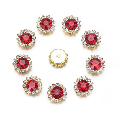 10 vnt Perlų drabužių sagos Blizgantys cirkonio siuvimo mygtukai „pasidaryk pats“ marškinių sagos papuošalai Rankų darbo siuvimo rankdarbių priedai