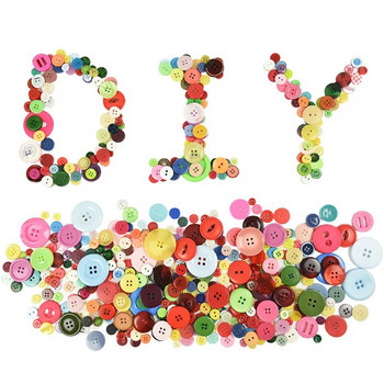 85-230Pcs Mix Resin Buttons DIY Crafts Scrapbooking Ράψιμο ρούχων Κουμπί Παιδικά Ενδύματα Παιδικά Χειροποίητα Αξεσουάρ Διακόσμηση σπιτιού