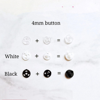 30 чифта 4 мм Направи си сам копче за дрехи за кукли Ръчно изработени шевни копчета за 1:12 1:6 дрехи за кукли Декоративни аксесоари