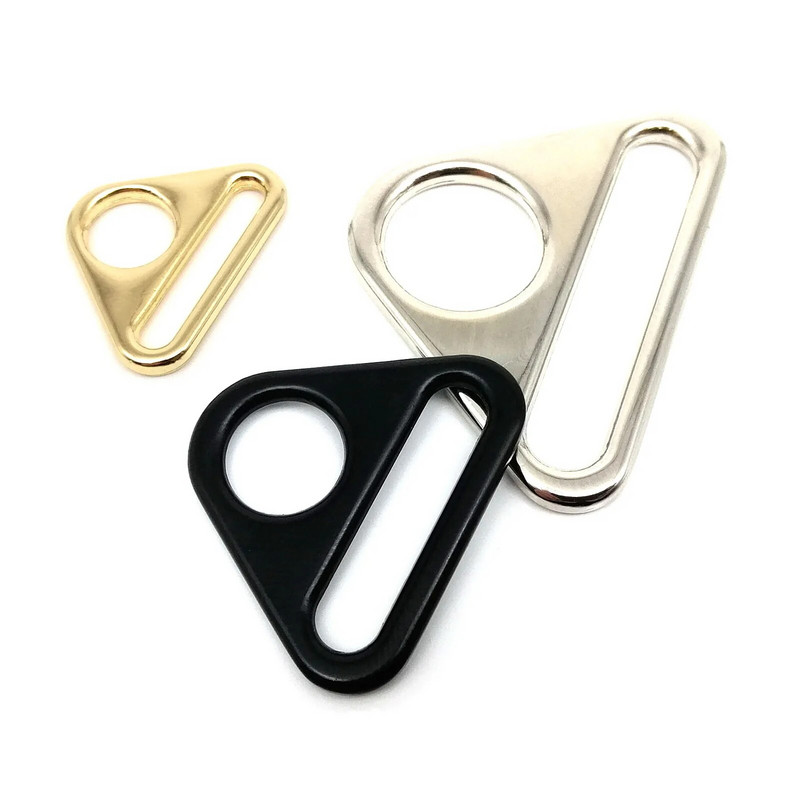 Kvaliteetne metallist 20 25 32 38 50 mm seljakott Käekott Nahast kott Pagasirihm Veeb O Dee Kolmnurk Rõngas Pandla Lukk DIY