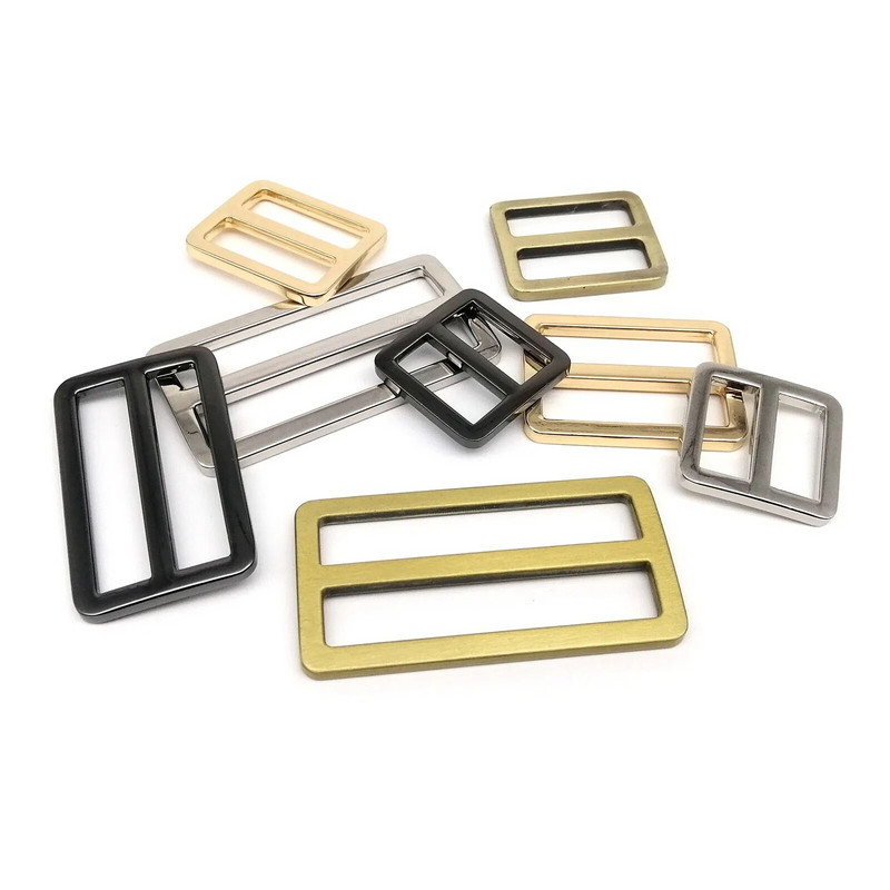 2 τμχ Μεταλλική δερμάτινη τσάντα πλάτης Σακίδιο πλάτης με ιμάντα ώμου Ορθογώνιο Web Rectangle Pink Roller Roller O Ring Slider O Ring