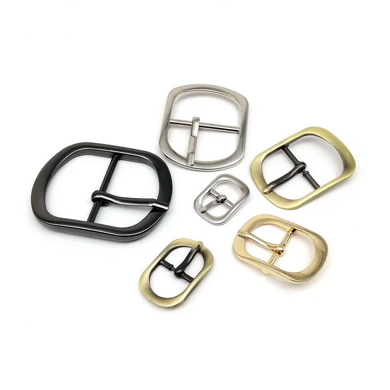 2 vnt Metalinė odinė rankinė piniginė batų dirželis peties diržas, reguliuoti ritininį kaištį, sagtį, užsegimo spaustukai stačiakampio ovalo formos žiedo taisymas "pasidaryk pats"