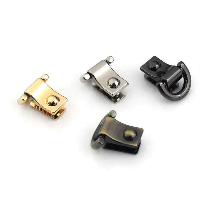 2tk Metallkoti külgserva riputatava pandla klambriga luku D-rõngastega nahast käsitöökoti rihma käepideme õlatarvikute jaoks