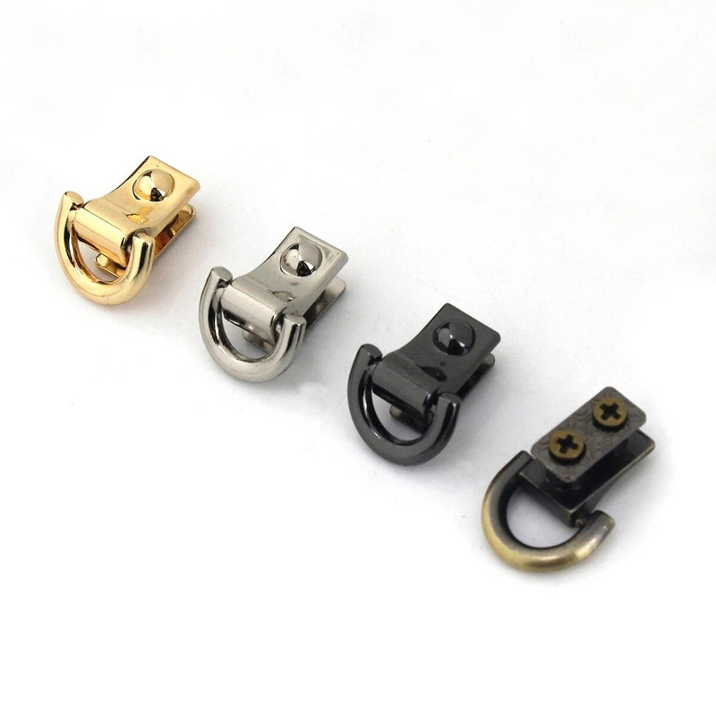 2tk Metallkoti külgserva riputatava pandla klambriga luku D-rõngastega nahast käsitöökoti rihma käepideme õlatarvikute jaoks