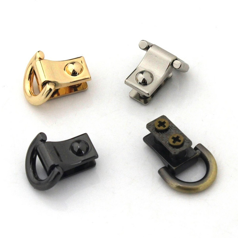 2tk Metallkoti külgserva riputatava pandla klambriga luku D-rõngastega nahast käsitöökoti rihma käepideme õlatarvikute jaoks