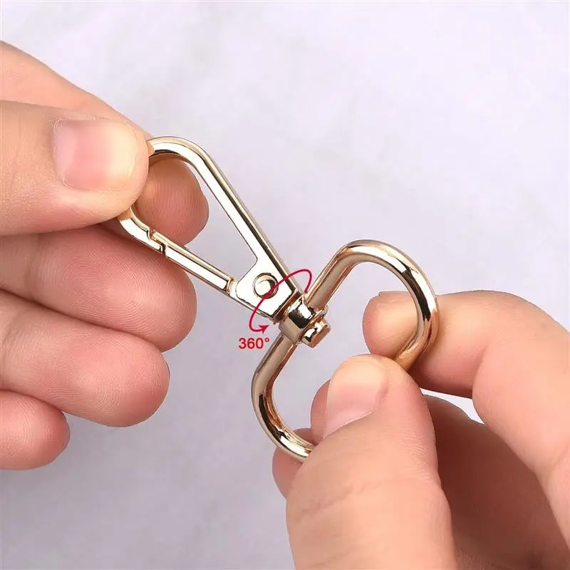 5 komada Metalne torbe Kopče za remen Jastog Kopča Ovratnik Karabiner Karabin DIY Privjesak za ključeve Dio torbe Dodaci 1,6/2/2,5/3,2/3,5 cm