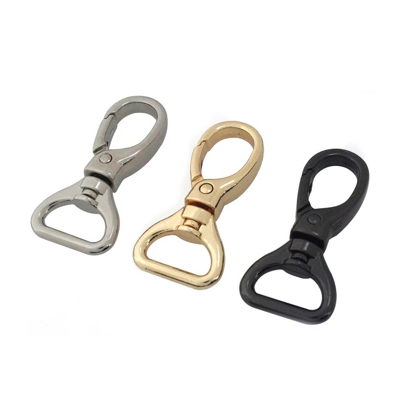 1 tk Metallist konksuga päästikuga homaarklamber Suurema suurusega klamber, lameda põhjaga vedruvärav, nahast käsitöö lemmikloomarihma rihmakoti tarvikud