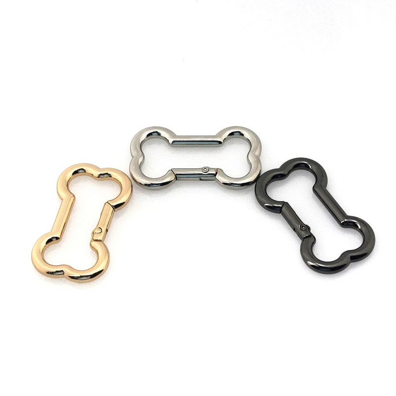 1 vnt. metalinis kaulo formos žiedas, užspaudžiamas kabliukas, spyruokliniai vartai, užsegimai, segtukai, skirti „pasidaryk pats“ odiniams rankdarbiams skirto diržo dirželio juostos raktų pakabuko kabliukai