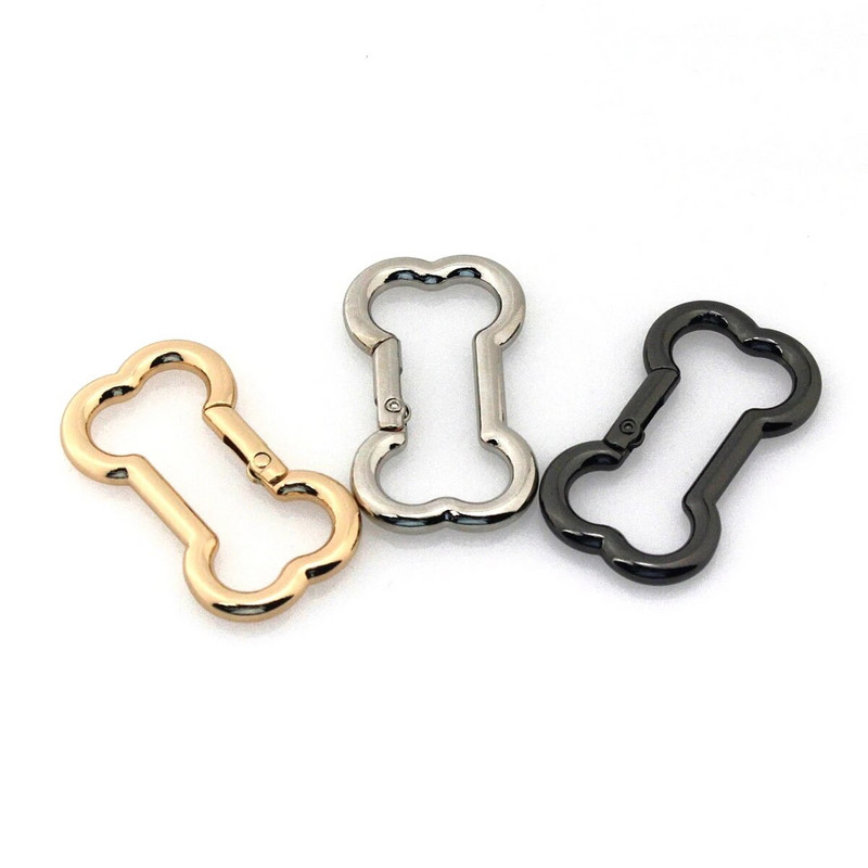 1 vnt. metalinis kaulo formos žiedas, užspaudžiamas kabliukas, spyruokliniai vartai, užsegimai, segtukai, skirti „pasidaryk pats“ odiniams rankdarbiams skirto diržo dirželio juostos raktų pakabuko kabliukai