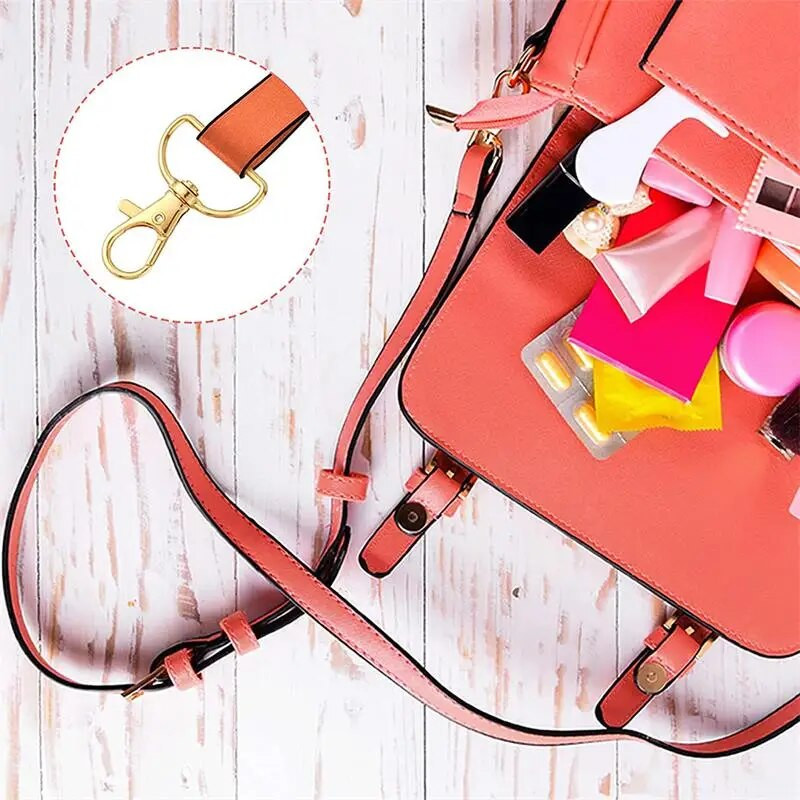 10 tk kullast pöörlevad klambrid + D-sõrmuse pandlad kott metallist rihmaga võtmehoidja klambriga konks metallist homaari küünised võtmehoidjate meisterdamiseks